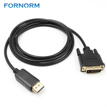 FORNORM Display Port 1.8m/6ft Cable 1080P To DVI-D Male  Adapter Cable For Lenovo Dell HP ASUS Extend More Desktops And Laptops 2024 - buy cheap