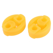 Rubber 2 Holes Race Car Muffler Exhaust Hanger Bushing 2 Pcs 2024 - buy cheap