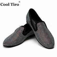 Cool Tiro/мужские лоферы на плоской подошве со стразами; Цвет черный, замшевый; Повседневная обувь из натуральной кожи 2024 - купить недорого