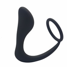 Male Anus Toys Silicone Male Prostate Massager,Delay Lasting Cock Ring Anal Sex Toys Butt Plug for Men,Adult Erotic Anal Toys O3 2024 - buy cheap
