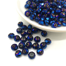 Wholesale 4*6mm/6*8mm Circular Austria faceted Crystal Glass Beads Loose Spacer Round Beads for Jewelry Making #25 2024 - buy cheap