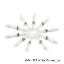 10Pcs SST-11 Heat Shrink Butt Wire Connectors White Waterproof Tinned Copper Solder Seal Terminals Kit 2024 - buy cheap