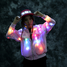 Disfraz de baile con luces Led para mujer, ropa de fiesta con luces Led de colores, para Halloween y Navidad, con luces intermitentes 2024 - compra barato