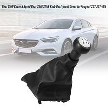 Cubierta de palanca de cambio de marchas de 5 velocidades, cubierta a prueba de polvo para Peugeot 207 307 406 2024 - compra barato
