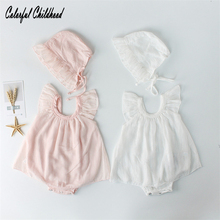 Adorable princess girls jumpsuit infant newborn kids onesies toddler baby overalls children outfits 0-24m 2024 - buy cheap