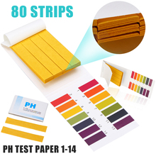Mayitr tiras de papel indicador de ácido alcalino, 80 tiras de papel universal para teste de litmus, ph, tira de teste de 1-14 ph 2024 - compre barato