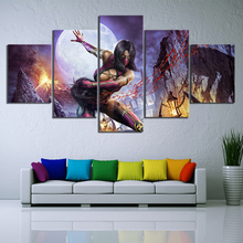 Póster de juego con tecnología de lucha Mortal Kombat, pinturas artísticas en lienzo para pared, decoración del hogar, 5 piezas 2024 - compra barato