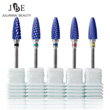 1Pcs Milling Cutter For Manicure Ceramic Mill Manicure Machine Set Cutter For Pedicure Electric Nail Files Nail Drill Bit Blue 2024 - buy cheap