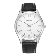 Simples moda de couro quartzo relógios masculinos clássico vestido romano dígitos homem relógio de pulso 2021 elegante elegante reloj hombre 2024 - compre barato