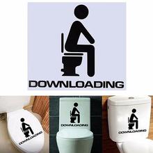 1 шт. съемные DIY унитаз сиденье туалет ванная комната искусство домашний Декор наклейки на стену наклейки на унитаз 2024 - купить недорого