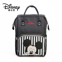 Disney-Bolsa de viaje para pañales de Mickey y Minnie, bolso de maternidad impermeable para cochecito, USB, calentador de biberones, mochila para mamá 2024 - compra barato