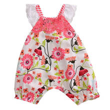 Baby Girl Clothes Newborn Baby Girl Floral Sleeveless Romper Jumpsuit  Ruffles Clothes Outfits USA 2024 - buy cheap