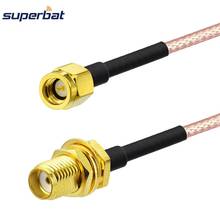 Superbat SMA Jack Bulkhead to SSMA Plug Straight Connector Pigtail Coaxial Cable RG316 20cm for Wireless Wi-Fi Radios Antenna 2024 - buy cheap