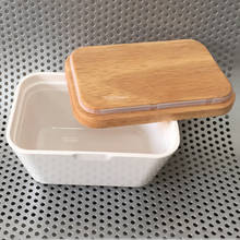 250/500ml масло коробочка, мыльница с крышкой держатель Контейнер для хранения деревянный поднос еды волокна коробка отеля Кухня инструменты посуда 2024 - купить недорого