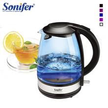 1.7L Colorful Electric Kettle Glass 2200W Household Quick Heating Electric Boiling Pot Sonifer 2024 - buy cheap