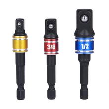 3pcs Colorful Impact Socket Adapter Drill Extension Set High Speed Turns Power Drill Into Nut Driver 1/4", 3/8"and 1/2" Drive 2024 - buy cheap