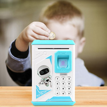 Электронный Копилка отпечаток пальца ATM пароль Копилка детские цифровые монеты сберегающая безопасность ATM машина подарок на день рождения для детей 2024 - купить недорого