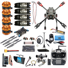 Kit completo de Dron de control remoto FPV DIY, 2,4 GHz, 4 aixs, APM2.8, controlador de vuelo M7N, GPS, J630, accesorios de Marco de fibra de carbono con cuadricóptero AT9S TX 2024 - compra barato