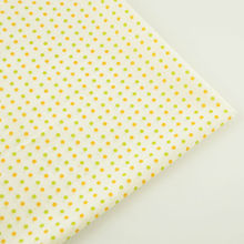 Novidades tecido de casa têxtil bege 100% algodão leve laranja e verde círculo projetos tecido boneco de scrapbooking tela simples retalhos 2024 - compre barato