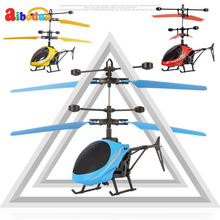 2018 Новый мини Rc Летающий Дрон вертолет самолет подвеска индукционный вертолет светодиодное освещение управление игрушечные лошадки для детей 2024 - купить недорого