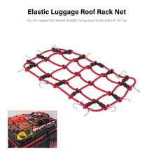 Rack de teto para bagagem de carro, universal, escala 1:10, elástico, para traxxas, hsp, redcat, rc4wd, tamiya axial, scx10, d90, hpi 2024 - compre barato