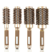Escova de cabelo nano em 4 tamanhos, conjunto de escovas de cabelo em cerâmica térmica e modeladora de cabeleireiro 2024 - compre barato