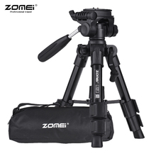 ZOMEI Q100 52cm/20" Lightweight Aluminum Camera Travel Mini Tripod with Quick Release Plate/ Carry Bag for Canon Nikon Sony DSLR 2024 - buy cheap