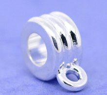 DoreenBeads 30 Silver Plated Bail Beads Fit Charm Bracelet 12.5x9mm (B08725), yiwu 2024 - buy cheap