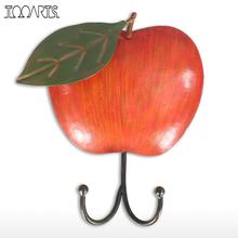 Apples key holder wall Decorative Iron Wall Hanger hook Mounted Coat rack Key Hat Hook home decoration accessories modern 2024 - buy cheap