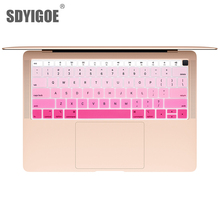 Cubierta de silicona para teclado de portátil macbook air de 13 "A1932, cubierta de teclado impermeable, película protectora, SDYIGOE 2024 - compra barato