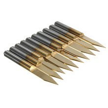 10Pcs 30Degree 30mm Titanium Milling Cutters Coated Carbide PCB Engraving CNC Cutter Bit Router Tool 0.2mm Tip End Mill Cutter 2024 - buy cheap