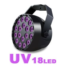 UV LED Stage Light 18W Par Light DMX512 Master-Slave LED DMX Stage Lighting Effect for DJ Club Disco KTV Party Light 2024 - buy cheap