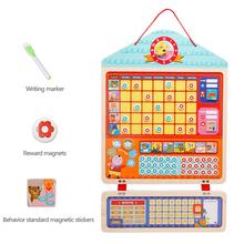 Educational Magnetic Responsibility Chart Playboard for Children Baby Wooden Behavior Record Board Toy with Magnets 2024 - buy cheap