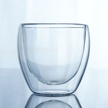 Copo de borosilicato, copo de vidro resistente ao calor para bebidas com dupla camada de 150ml/250ml/350ml/450ml, copo de vidro de parede dupla 2024 - compre barato