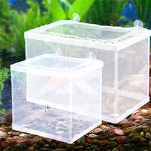 Aquarium Fish Tank Guppy Breeding Net Breeder Baby Plastic Fry Separation Net Trap Box Hatchery Fishing With Suction Cups 2024 - buy cheap