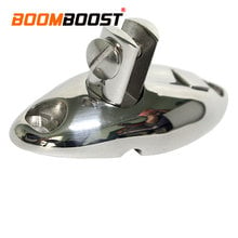 Silver Top Swivel Mount Grade For Boat Ship Marine Yacht RV Bimini Deck Hinge With Rubber 316 Stainless Steel 360 Degree 2024 - buy cheap