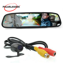 4.3" TFT LCD Display  DC 12V  Car Mirror Monitor with 170 Degree Angle Rear View Camera 2024 - buy cheap