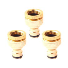 Promotion! 1/2 inch 3/4 inch Gold Thread Quick Connector Tap Connector For Garden Irrigation Watering Hose Pipe Fitting Adapte 2024 - buy cheap