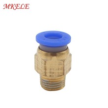 1/2,1/4,1/8,3/8,M5 Connector  External Thread Brass Fittings PC6-01 Series Straight Connection Tracheal Material Free Shipping 2024 - buy cheap
