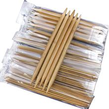 75pcs/set Double Pointed Bamboo Crochet Hooks 15 Sizes 20cm Bamboo Knitting Needles Craft Knit Tools Sweater Knit Weave Tool Set 2024 - buy cheap