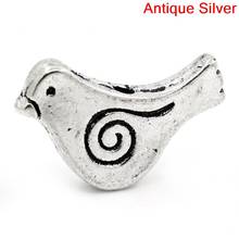 DoreenBeads Spacer Beads Bird Silver Color 15x11mm,Hole:Approx 1mm,50PCS (B26307) yiwu 2024 - buy cheap