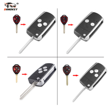 Dandkey 2 3 4 Buttons Folding Remote Key Shell For Toyota Yaris Prado Tarago Camry Corolla With TOY43 Key Blade Car Accessories 2024 - buy cheap