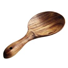 Teak Wood Spoon Natural Solid Wood Rice Spoon Wooden Rice Paddle Big Potato Serving Spoon Wooden Kitchen Utensils 2024 - buy cheap