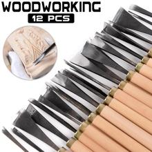 12 PCS Wood Carving Root Carving Woodworking Carving Tool Set 2024 - buy cheap