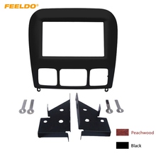 FEELDO Car 2Din Stereo Radio Fascia Frame for BENZ S-Class W220 Dashboard Mount Trim Facia Panel Installation Kit 2-Color 2024 - buy cheap