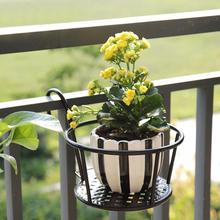 Balcony Flower Frame European Iron Railing Potted Plant Shelf Window Sill Bracketplant Hanging Flower Pot Planter Flower Stand 2024 - buy cheap