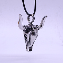 Fashion Personality Cow Head Pendant Necklace Retro Alloy Gothic Chain Necklace Domineering Men's Animal Jewelry Christmas Gift 2024 - buy cheap
