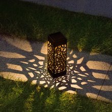 6 шт. новый свет полый сад лужайка лампа солнечная вилка сетка крышка лужайка свет Открытый Путь пейзаж водонепроницаемый прожектор 2024 - купить недорого