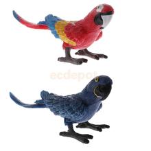 Figura de pájaro realista para niños, figurita ornamental de 7cm, modelo de loro, estatua de césped y jardín, escultura, vitrina de juguete 2024 - compra barato