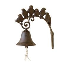 Cast Iron Rustic Vintage Bird Bell Universal Decoration Ornaments For Door Entrance Or Porch Indoor Or Outdoor Wall Decoration 2024 - buy cheap